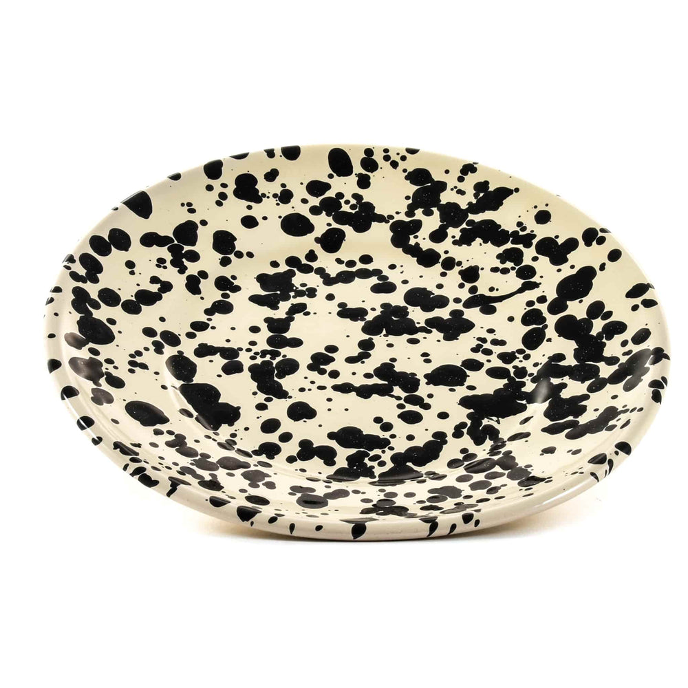 Puglia Black Splatter Side Plate 19cm