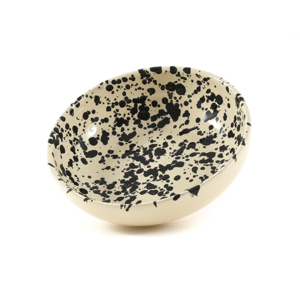 Puglia Black Splatter Bowl 19cm