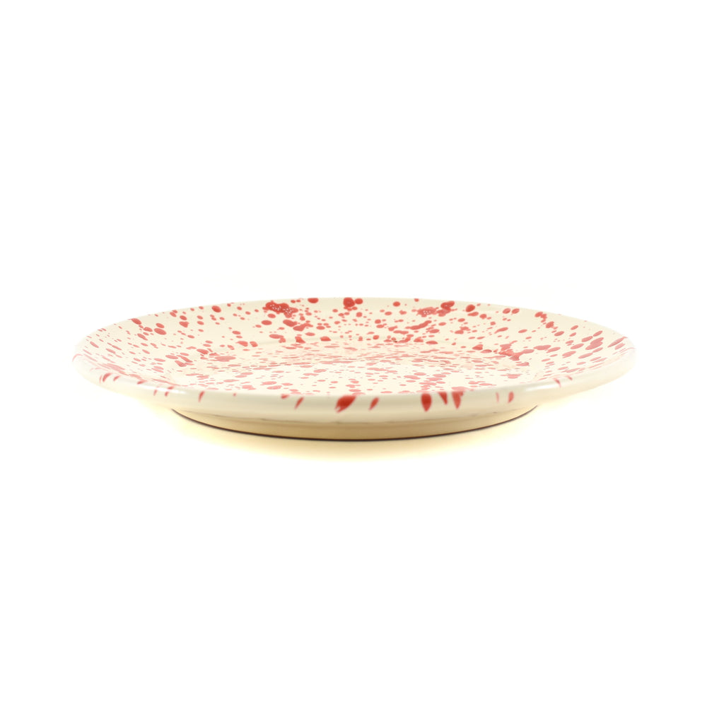 Products Puglia Red Splatter Dinner Plate 27cm side