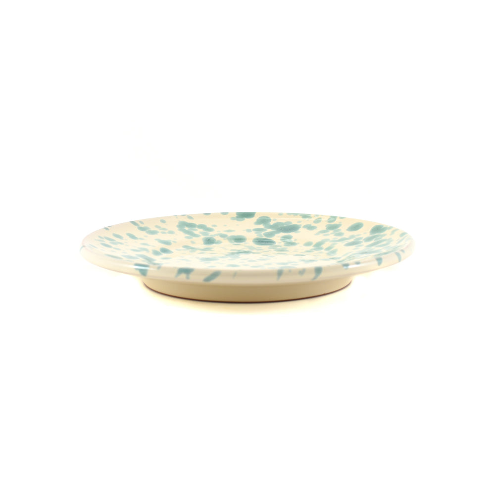 Puglia Aquamarine Splatter Side Plate 19cm side