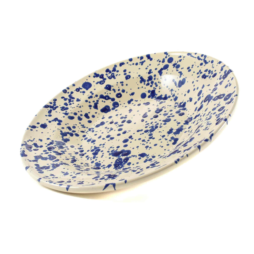 Puglia Blue Splatter Pasta Bowl 29cm