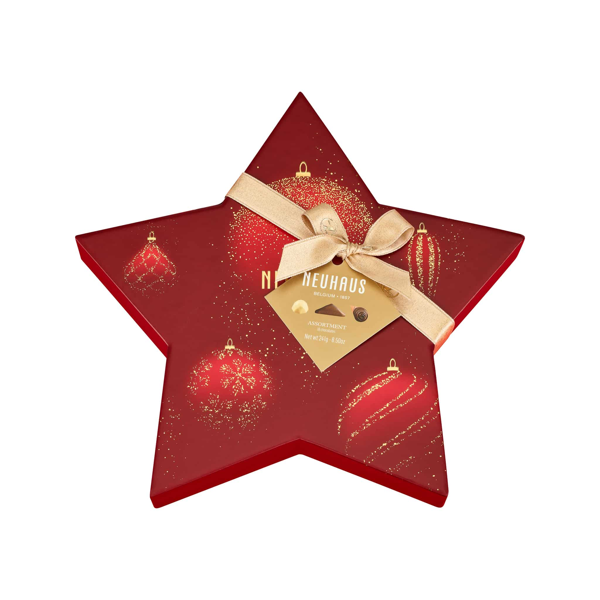 Neuhaus Belgian Chocolates Christmas Star Box - 18 Pieces top