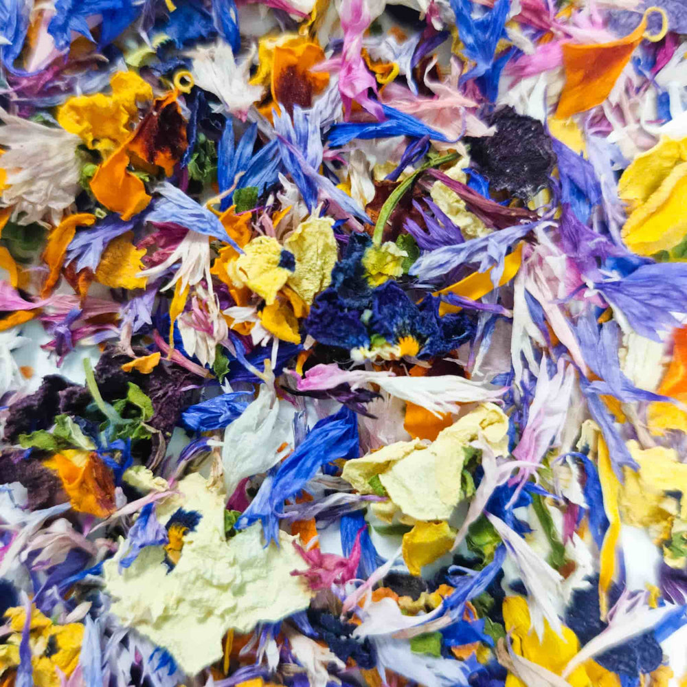 Edible Dried Mixed Flower Petals, 3g