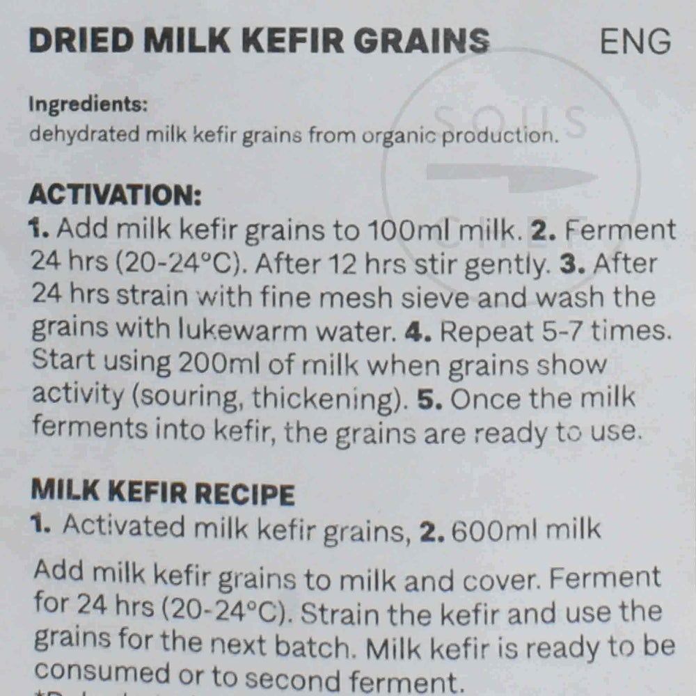 Kerfiko Milk Kefir Grains, 2g