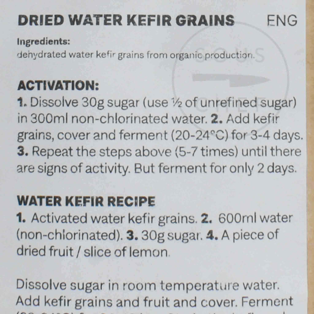 Kerfiko Water Kefir Grains, 5g