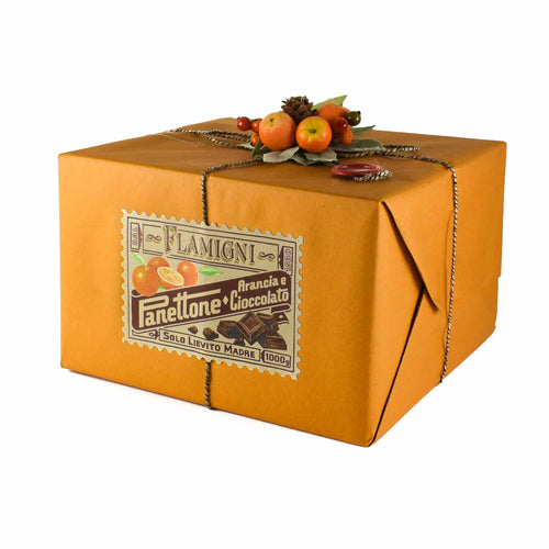 Flamigni Sugar Iced Dark Chocolate & Orange Panettone 1kg