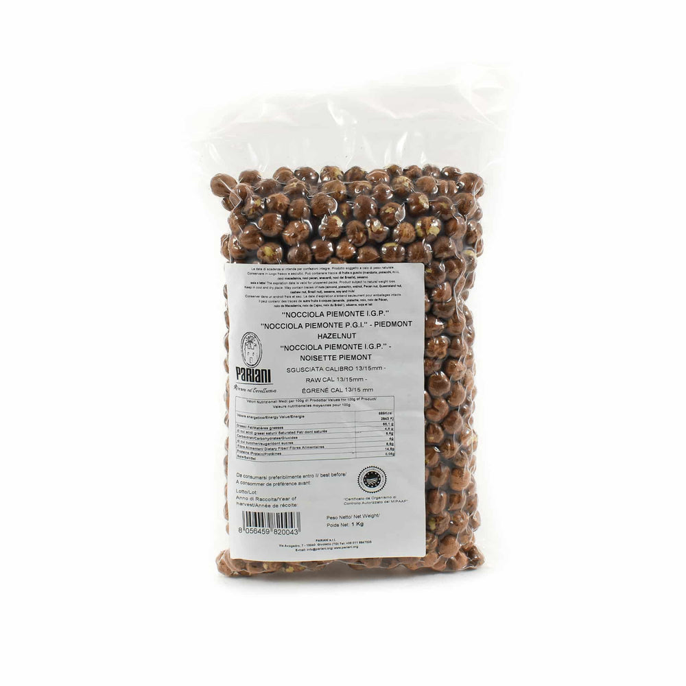 Pariani "Nocciola Piemonte PGI" Hazelnut Raw 1kg packaging