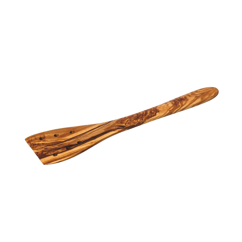 Olive Wood Spatula with Holes 30cm