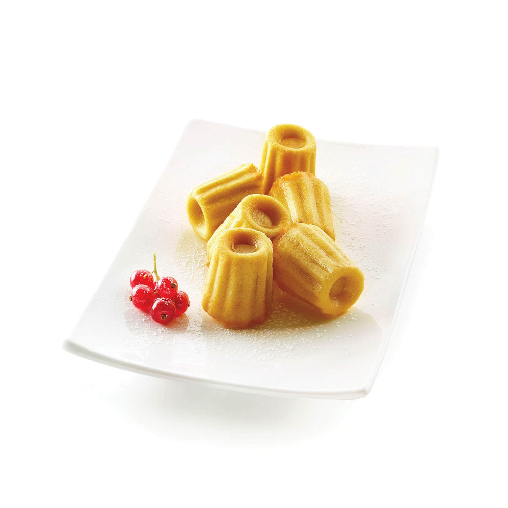 Silikomart Silicone Mini Canele Mould, 18 Caneles