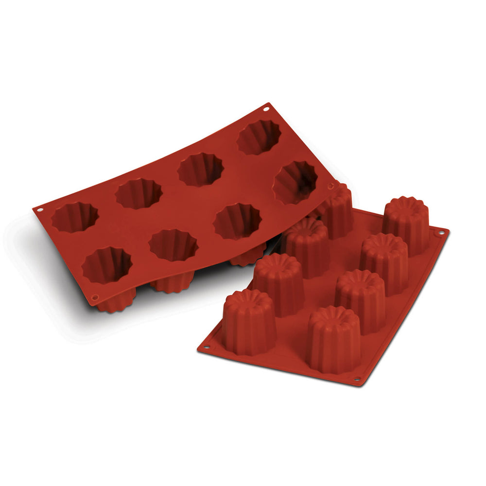 Silikomart Silicone Canele Mould, 8 Caneles