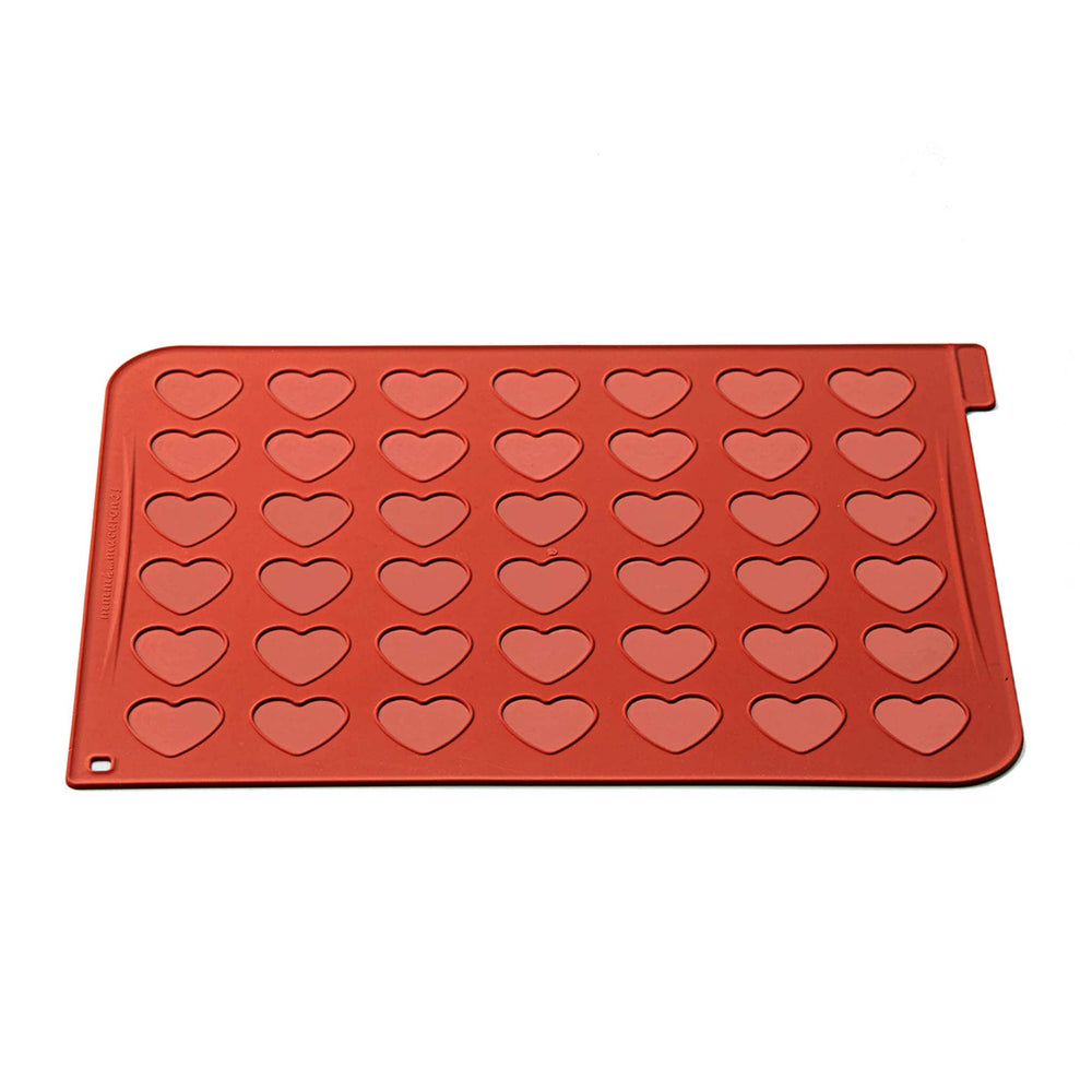 Silikomart Silicone Heart Shaped Macaron Baking Mat 30x40cm