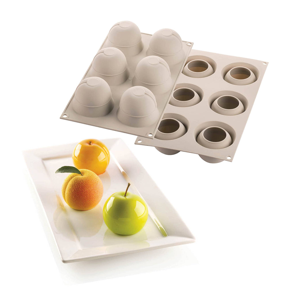 Silikomart Silicone Peach Dessert Mould, 118ml