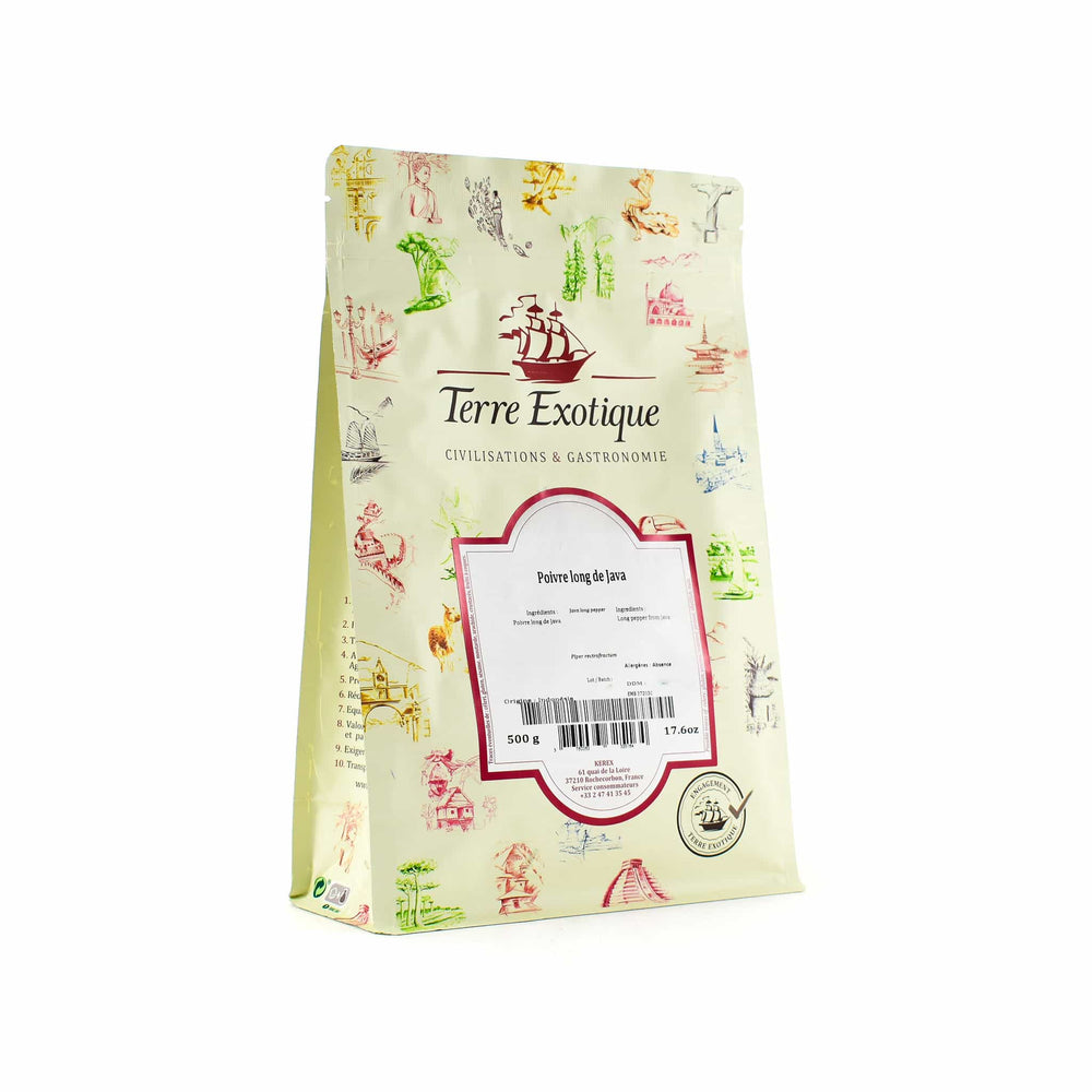 Terre Exotique Java Long Pepper 500g packaging