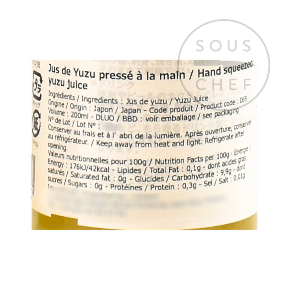 Hand-Pressed Yuzu Juice, 200ml