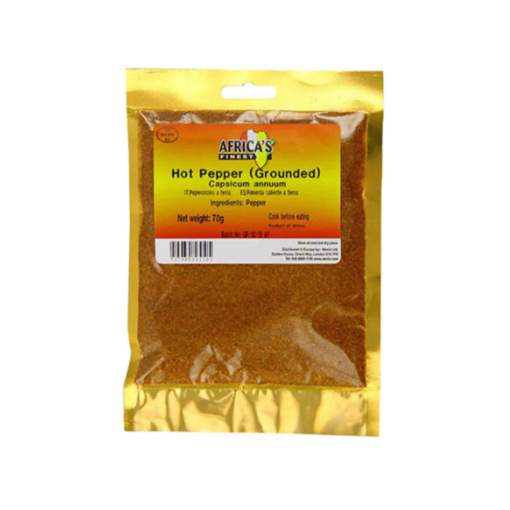 Africas Finest Ground Hot Pepper, 70g