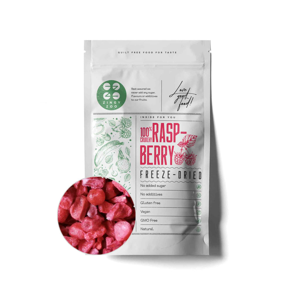 ZingyZoo Freeze Dried Raspberry Pieces 100g