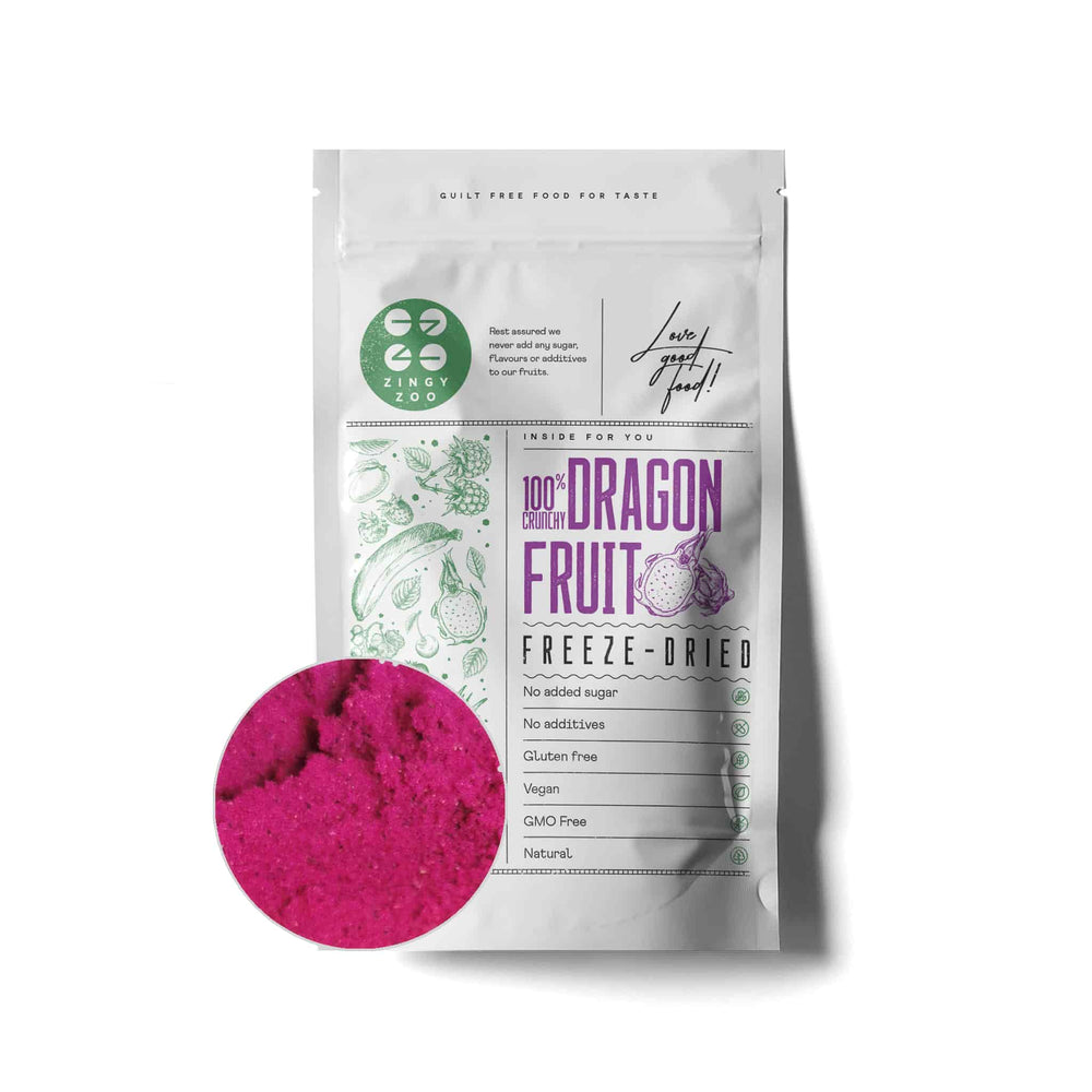 ZingyZoo Freeze Dried Dragon Fruit Powder 100g