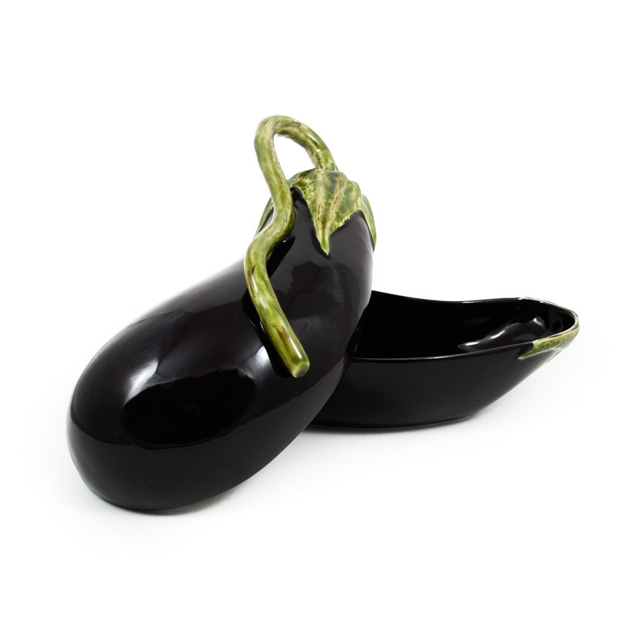 Bordallo Pinheiro Aubergine Dish 28cm Tableware