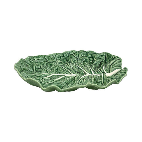 Bordallo Pinheiro Cabbage Leaf Oval Platter Tableware