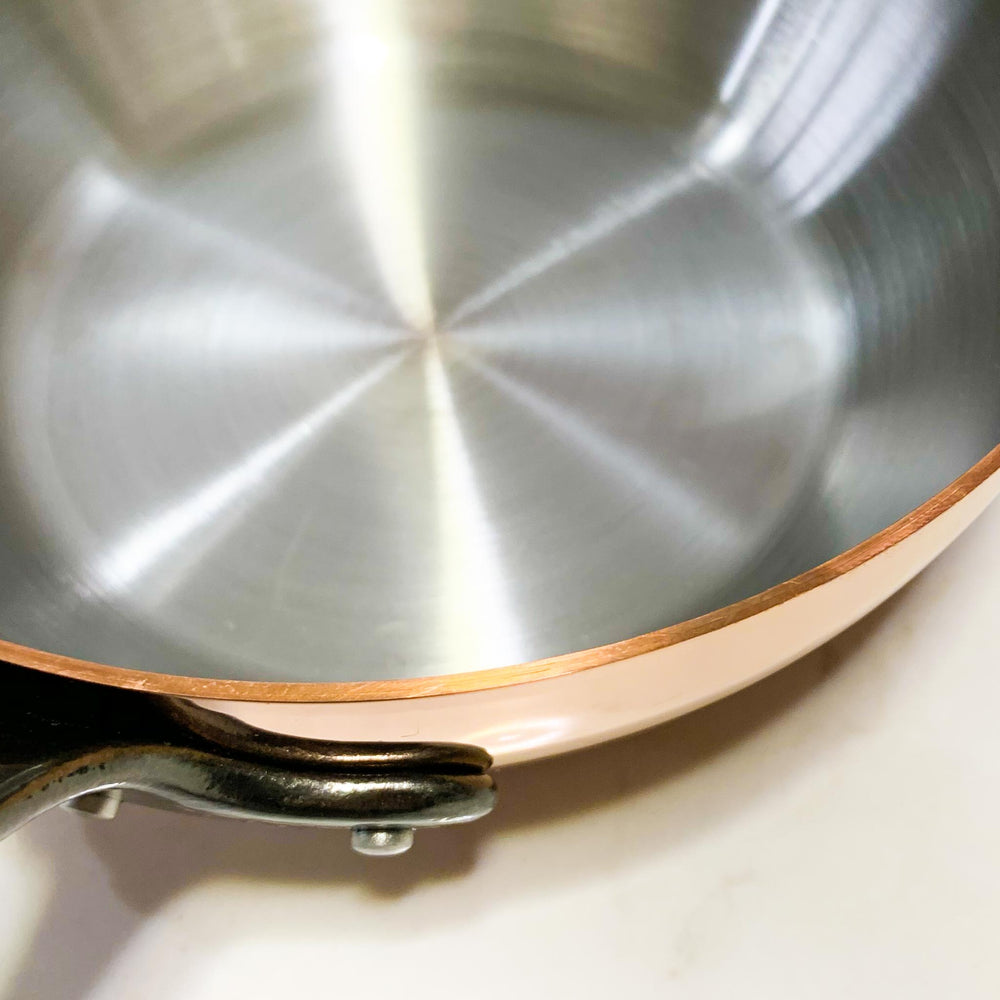 De Buyer Prima Matera Induction-Compatible Copper Saute Pan - Conical