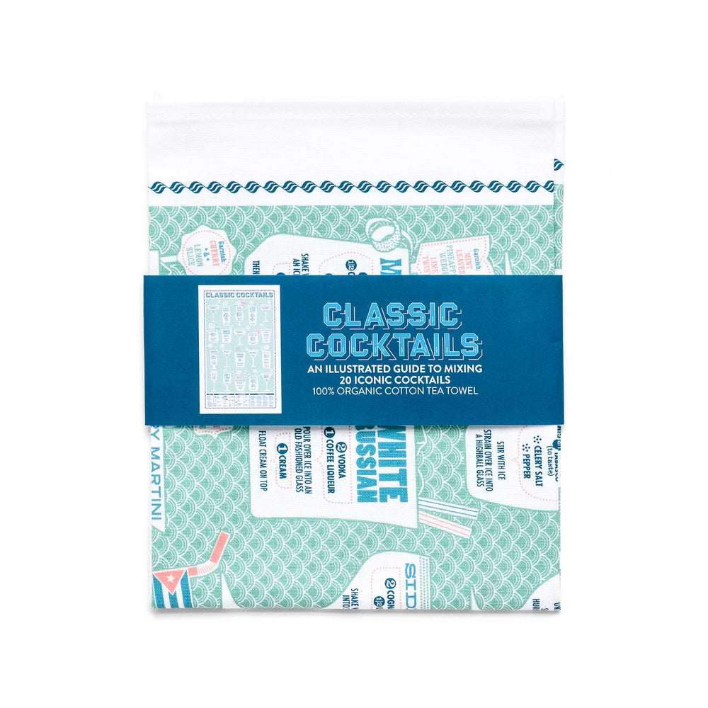 Stuart Gardiner Classic Cocktails Tea Towel