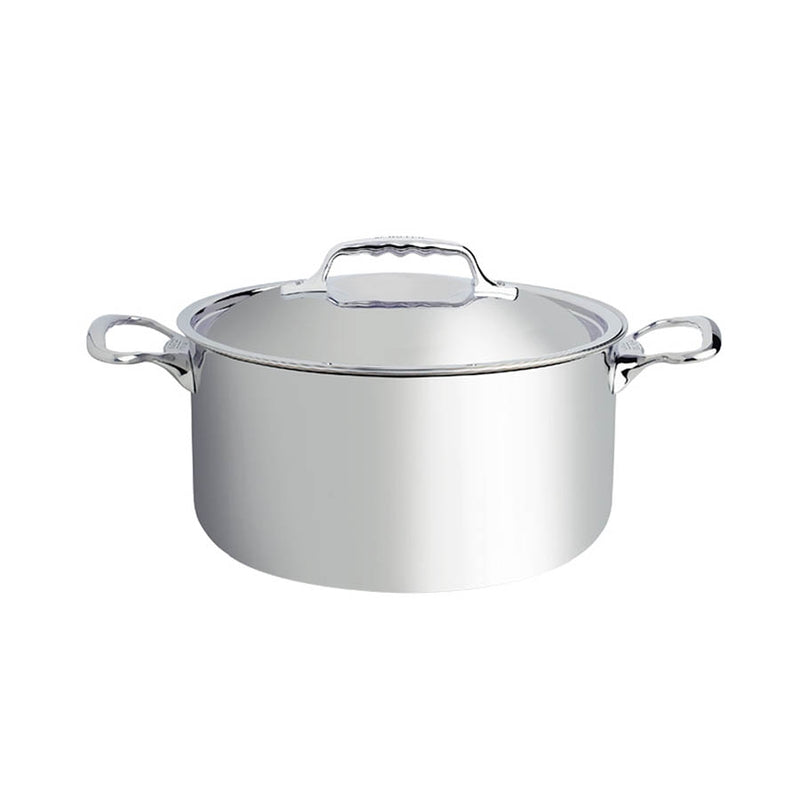 de BUYER Affinity induction casserole / lid, stainless steel, Ø 20 cm, 11  cm high, 1 pc, carton