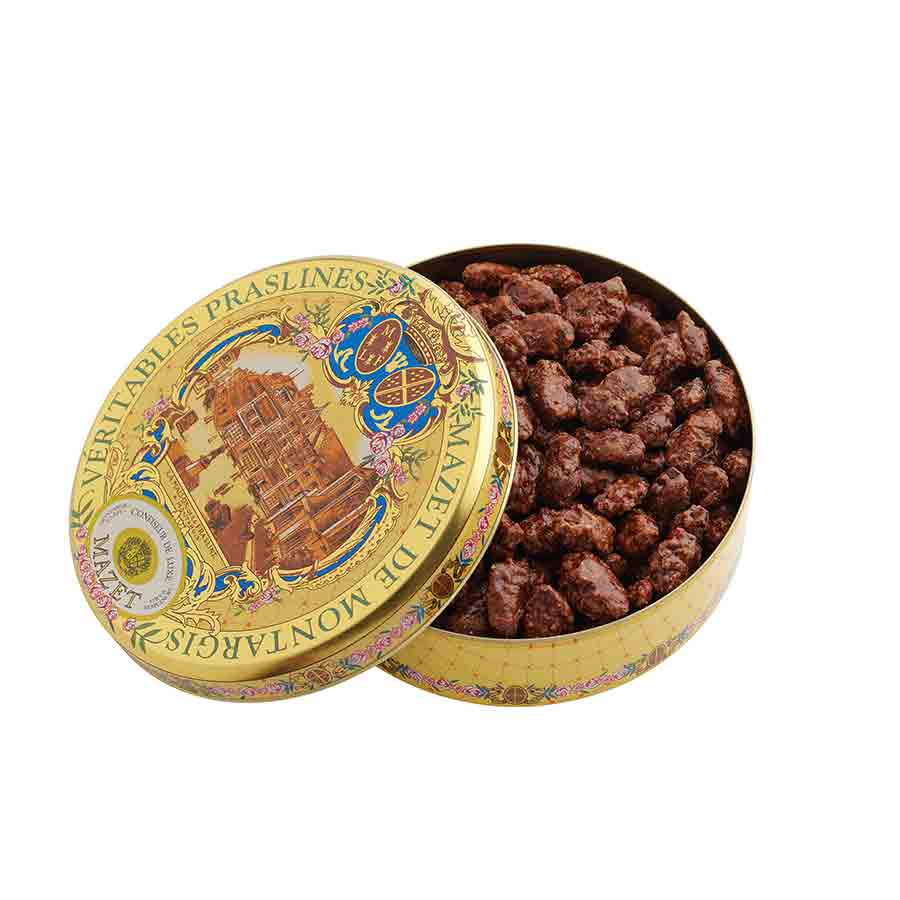 Mazet de Montargis Pralines Tin 250g Ingredients Chocolate Bars & Confectionery French Food