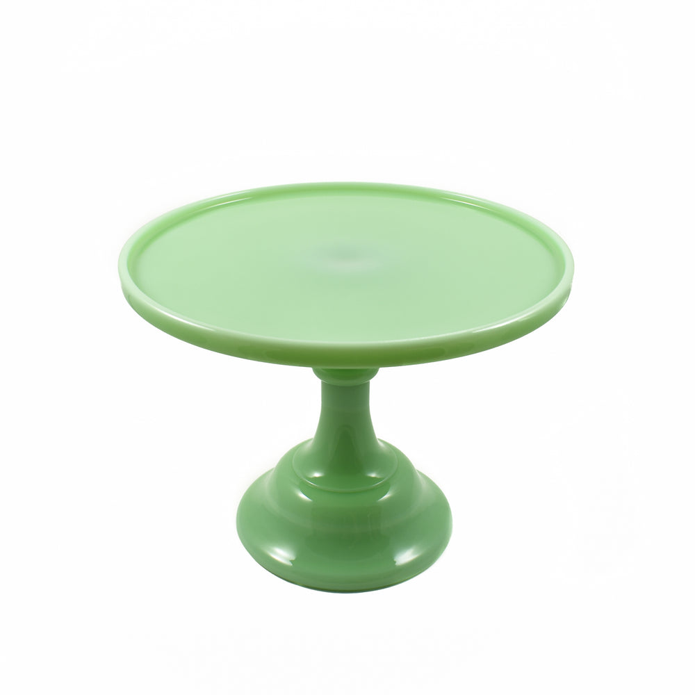 Mosser Glass Jade Milk Glass Cake Stand