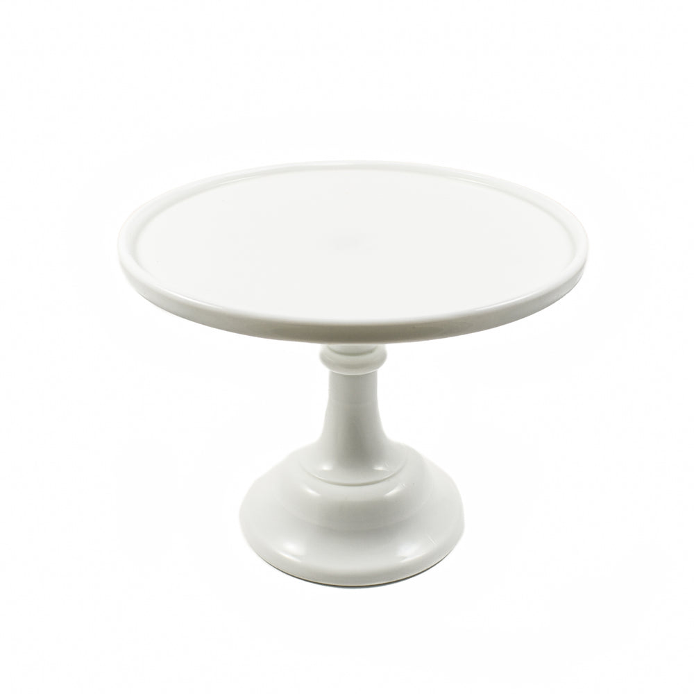 Mosser Glass White Milk Glass Cake Stand