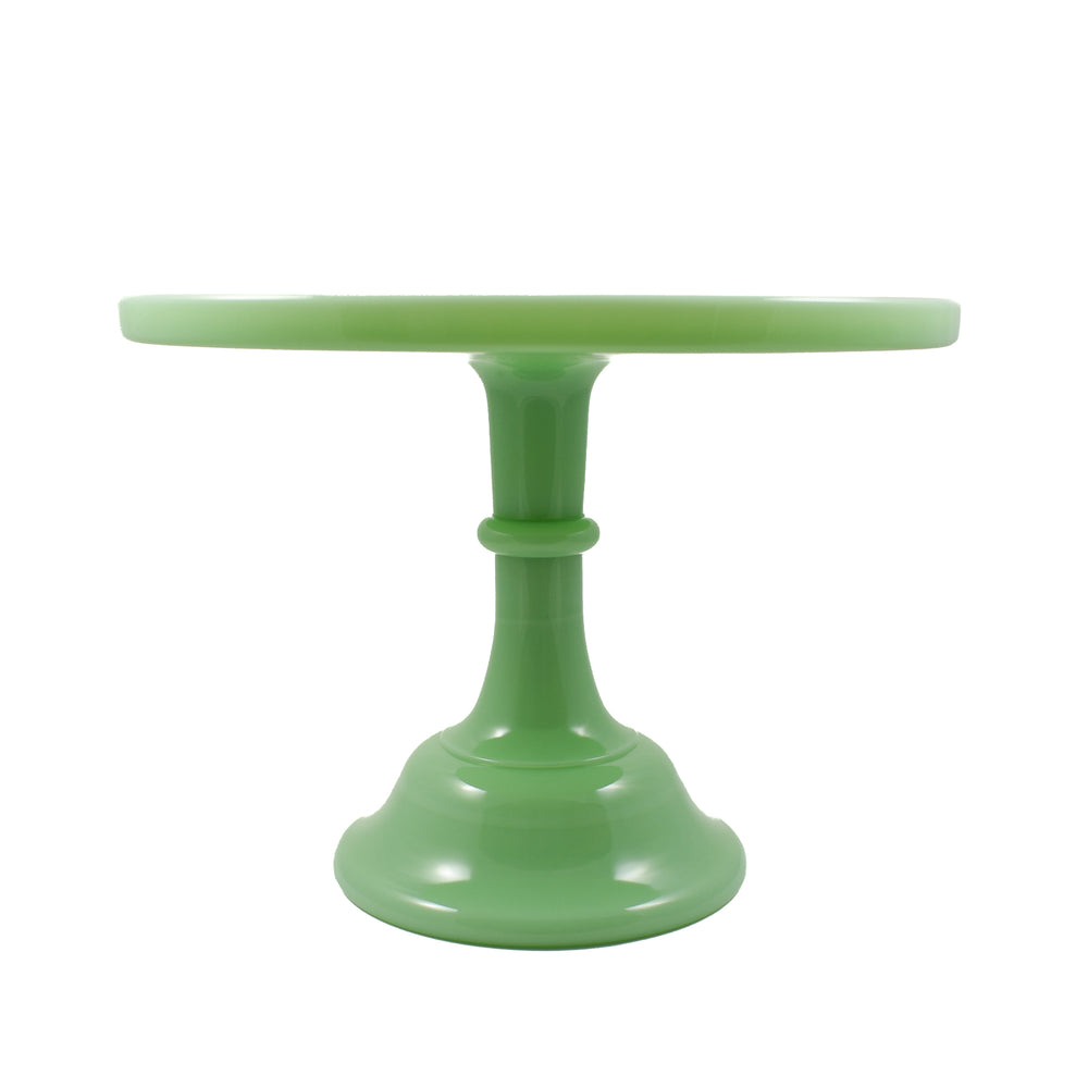 Mosser Glass Jade Milk Glass Cake Stand