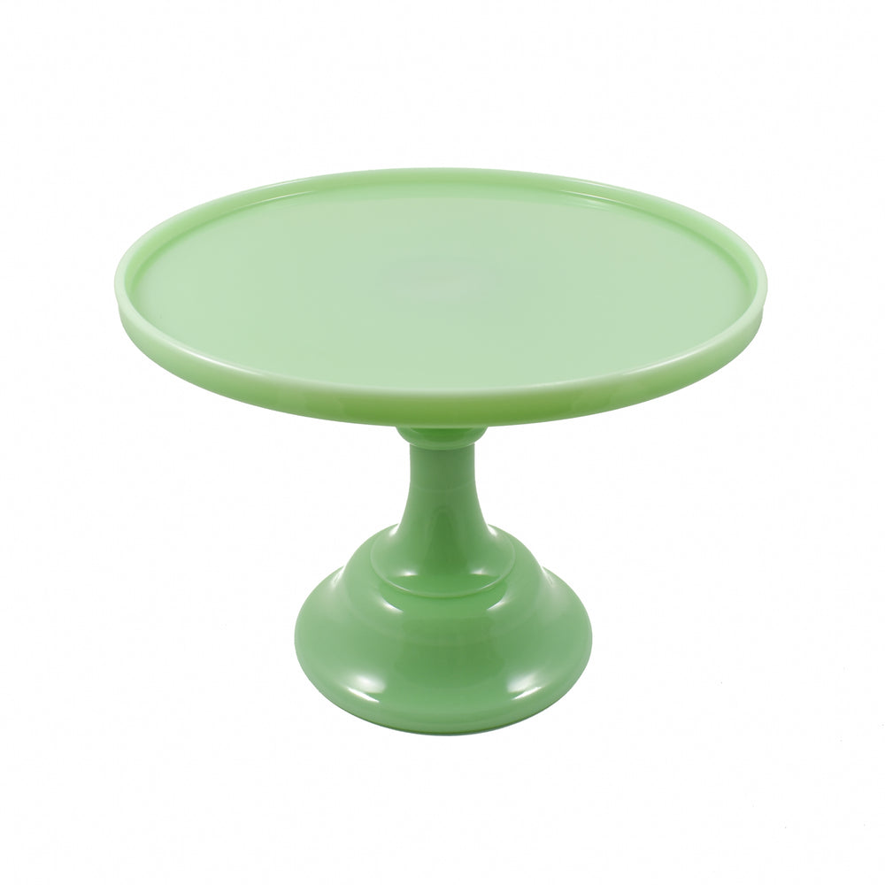 Mosser Glass Jade Milk Glass Cake Stand