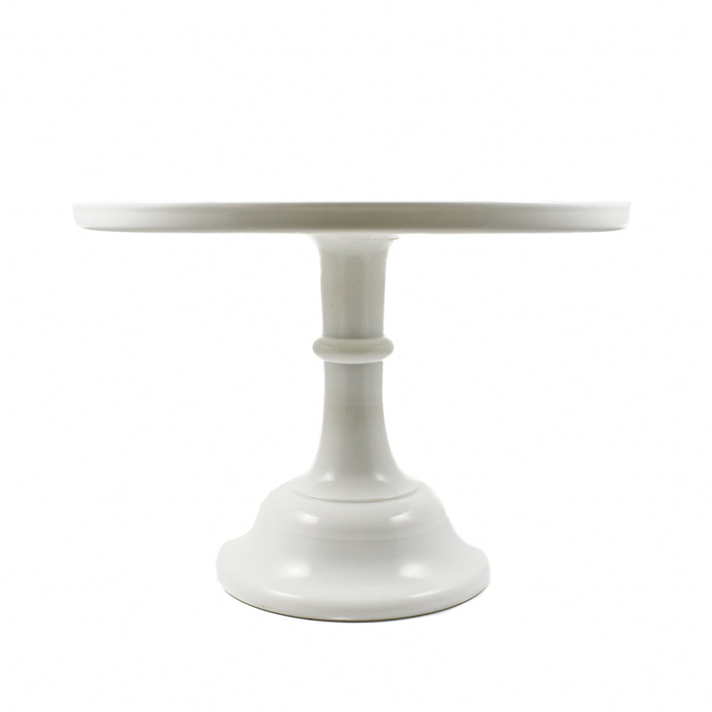 Mosser Glass White Milk Glass Cake Stand