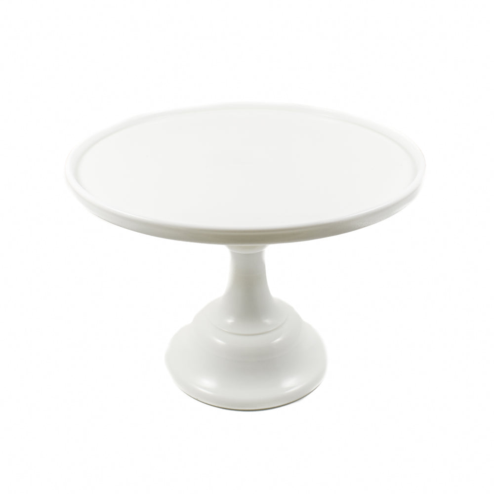 Mosser Glass White Milk Glass Cake Stand