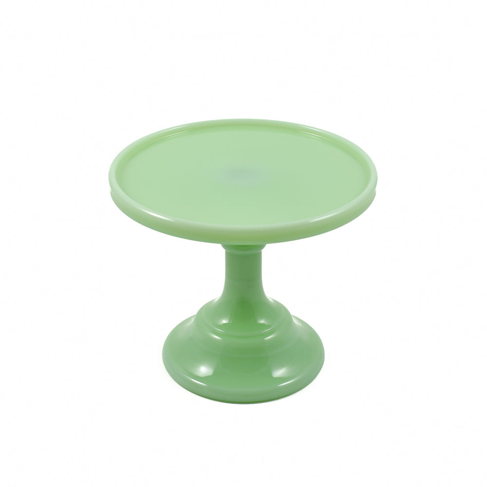 Mosser Glass Jade Milk Glass Cake Stand