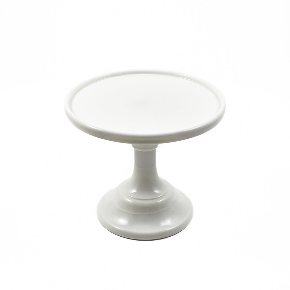 Mosser Glass White Milk Glass Cake Stand