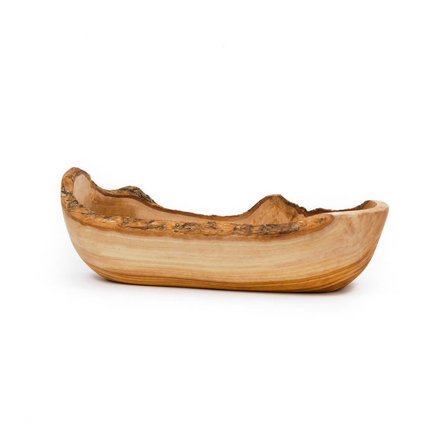 Naturally Med Olive Wood Rustic Serving Bowl 27cm Tableware Wooden Boards & Chopping Boards