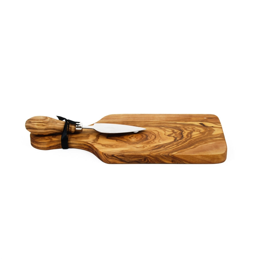 Naturally Med Olive Wood Cheese Board Set Tableware Wooden Boards & Chopping Boards