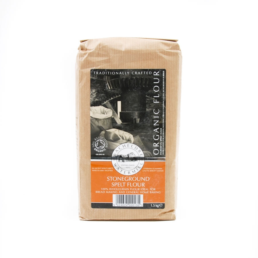 Bacheldre Watermill Bacheldre Organic Stoneground Spelt Flour 1.5kg Ingredients Flour Grains & Seeds