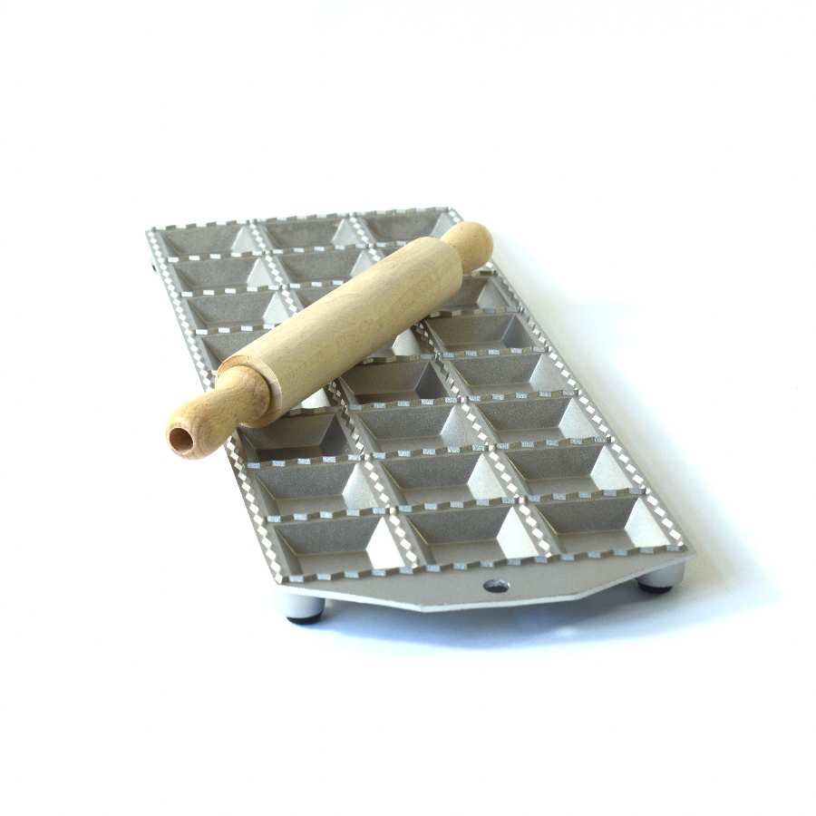 Italian Cookware Ravioli Tray - 24 Square Ravioli 47 x 47mm Techniques Pasta Making Italian Food