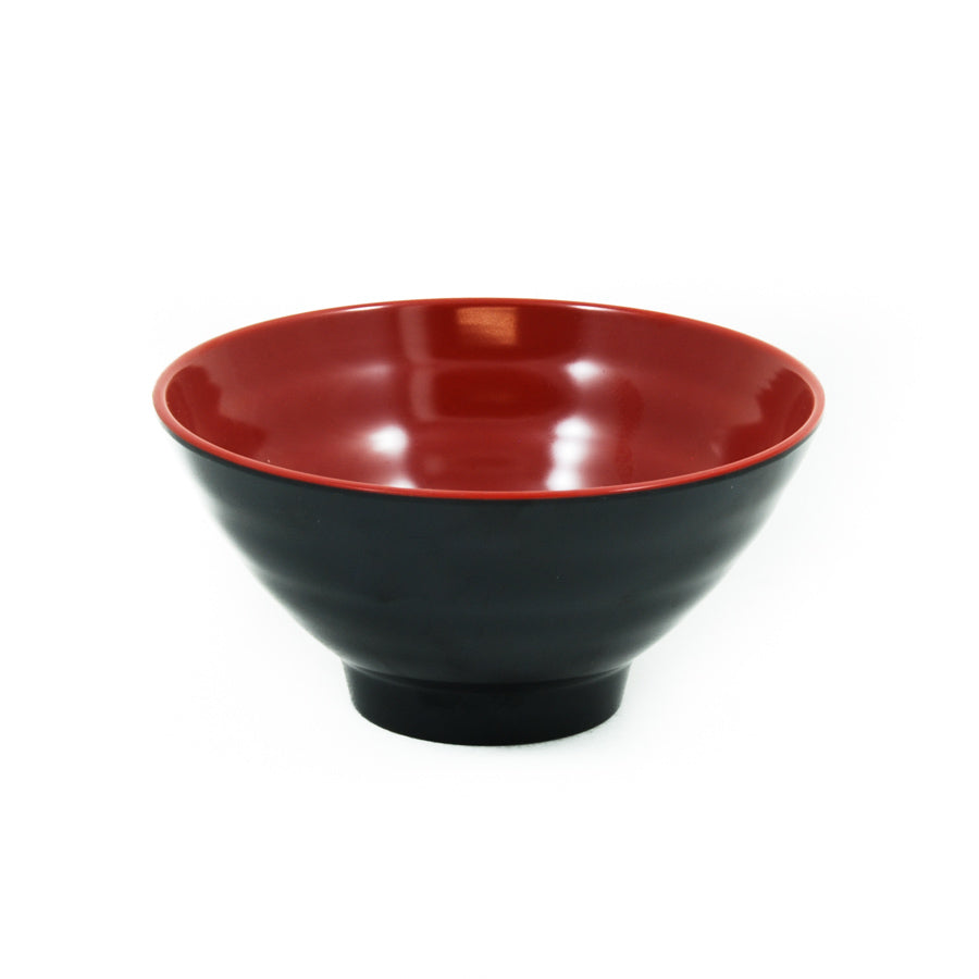 R&B Melamine Red & Black Rice & Soup Bowl Tableware Outdoor Tableware Chinese Food