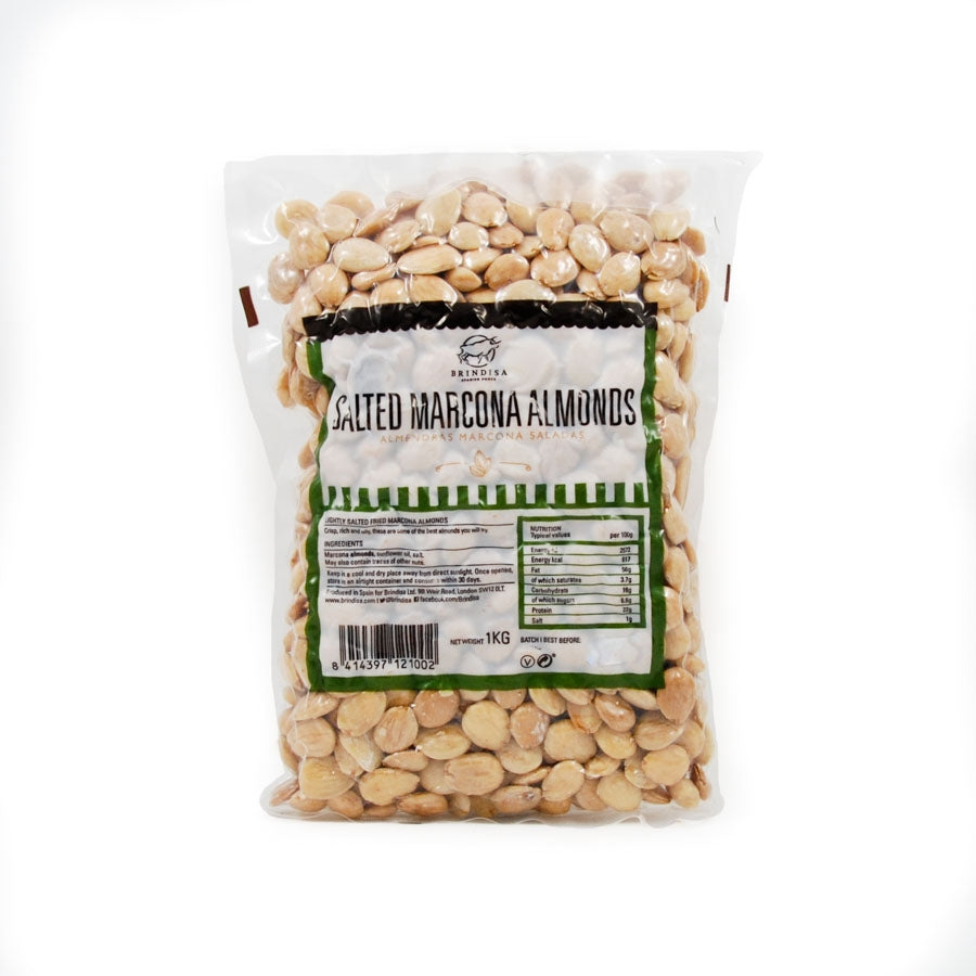 Brindisa Salted Marcona Almonds 1kg Ingredients Baking Ingredients Baking Nuts & Nut Pastes Spanish Food