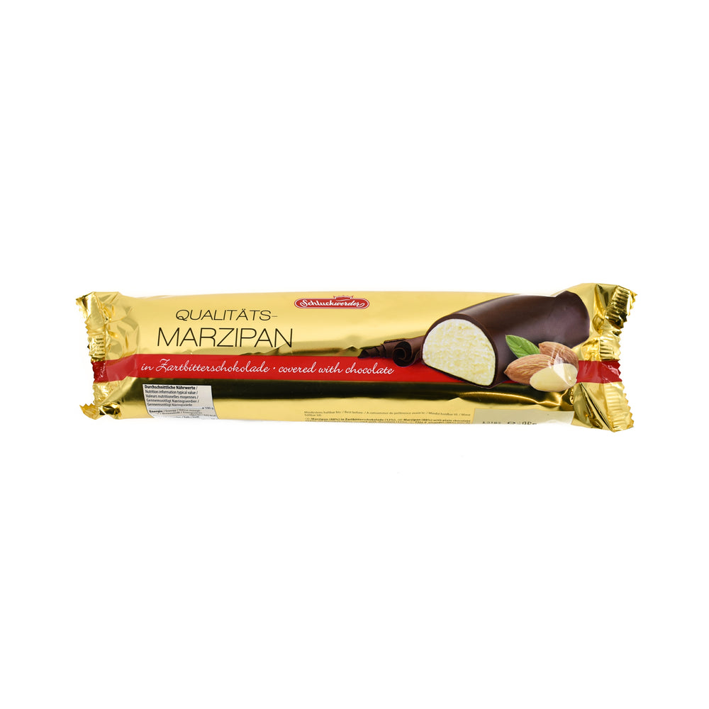 Schluckwerder Dark Chocolate Covered Marzipan Bar 500g Ingredients Chocolate Bars & Confectionery German Food