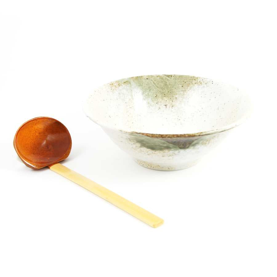 Kiji Stoneware & Ceramics Small Yukishino Ramen Bowl Tableware Ramen Bowls Japanese Food