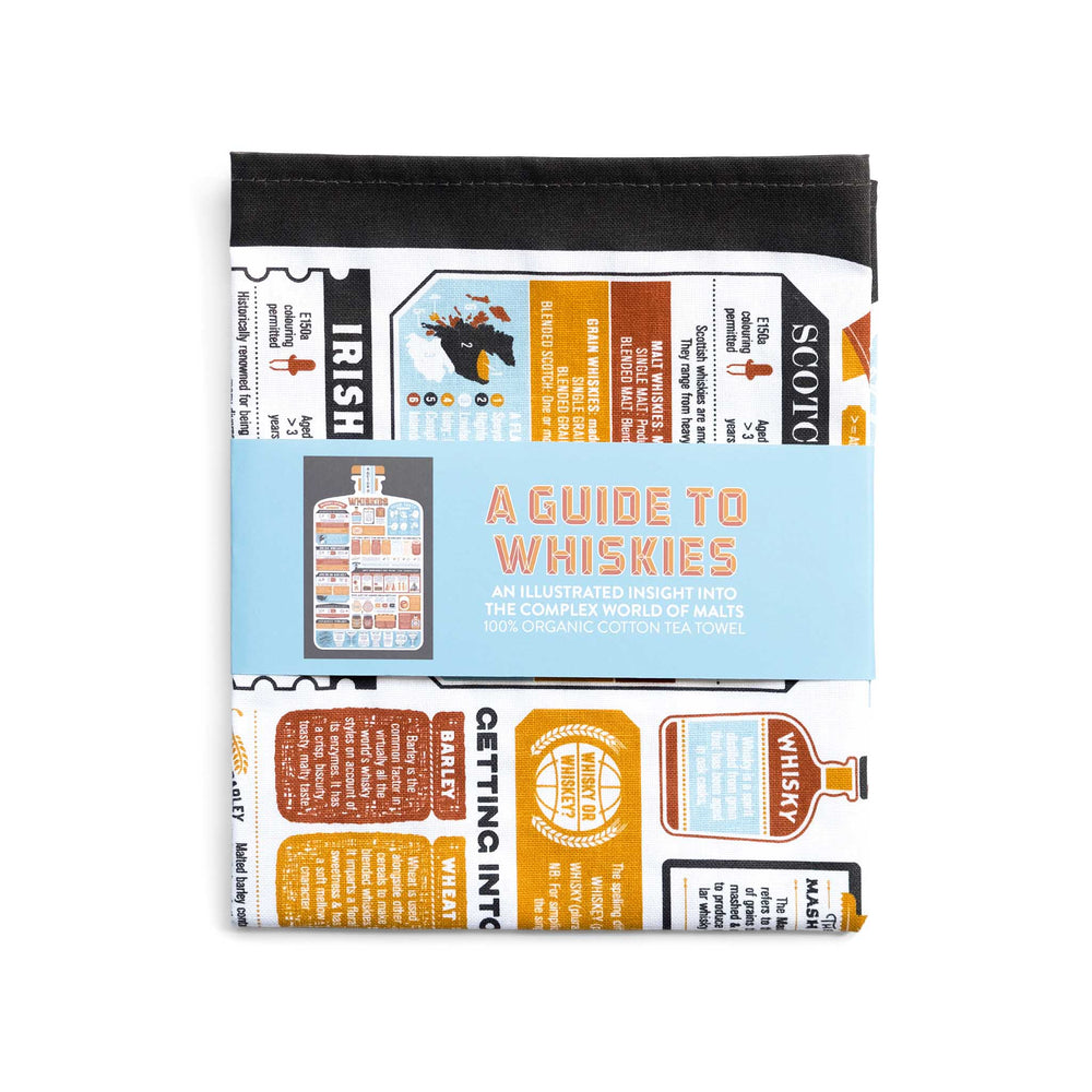 Stuart Gardiner Guide to Whiskies Tea Towel