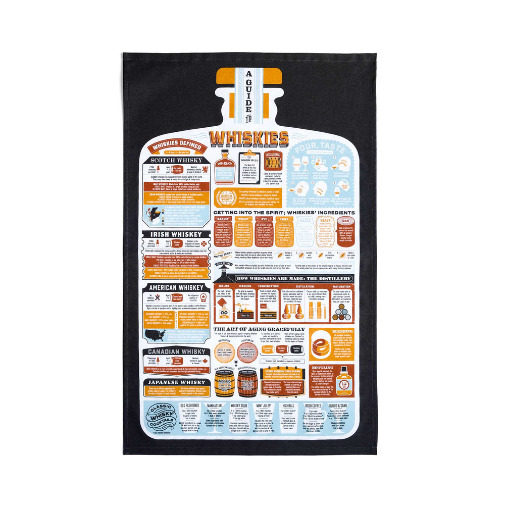 Stuart Gardiner Guide to Whiskies Tea Towel